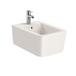 Bidet suspendu Inspira Square A357535650 Beige 1 trou percé, 2 trous préperçés