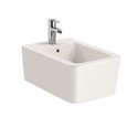 Bidet suspendu Inspira Square A357535650 Beige 1 trou percé, 2 trous préperçés