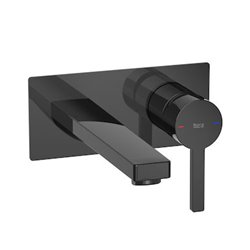 Robinet de lavabo Naia A5A3596CN0 Titanium Black H 80 mm
