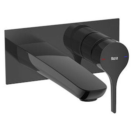 Robinet de lavabo Insignia A5A353ACN0 Titanium Black H 80 mm