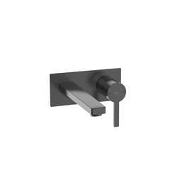 Robinet de lavabo Naia A5A3596NM0 Titanium Black brossé H 80 mm