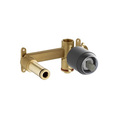 Corps d'encastrement robinet de lavabo RocaBox A5252206NM Titanium Black brossé 
