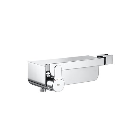 Mitigeur douche Deck-S A5A2088C00 chromé avec tablette et support de douchette