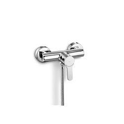 Mitigeur douche L20 A5A2109C00/A5B4961TP0 chromé avec tablette clipsable gris fumé