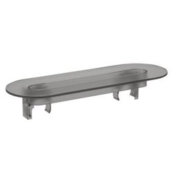 Mitigeur douche L20 A5A2109C00/A5B4961TP0 chromé avec tablette clipsable gris fumé