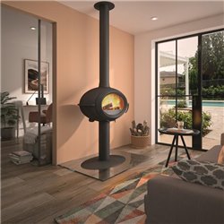 Poêle à bois Brio P648114 7 kWatts Noir