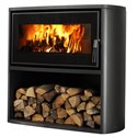Poêle à bois Laslo LASLOBUCHER 7,7 kWatts Noir