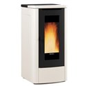 Poêle à granulés TEOREMAIVOIRE Teorema 10 kWatts Blanc ivoire