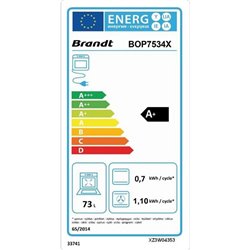 Four pyrolyse BOP7534X 73 Litres Multifonction