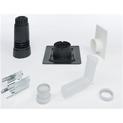 Kit cheminée Renolux 074227 prolongement perpendiculaire noir