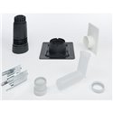 Kit cheminée Renolux 074227 prolongement perpendiculaire noir