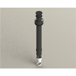 Kit ventouse terminal noir 074295 Ø80/125 mm noir