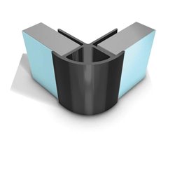 Profilé d'angle extérieur 27646 Chromé poli Aluminium