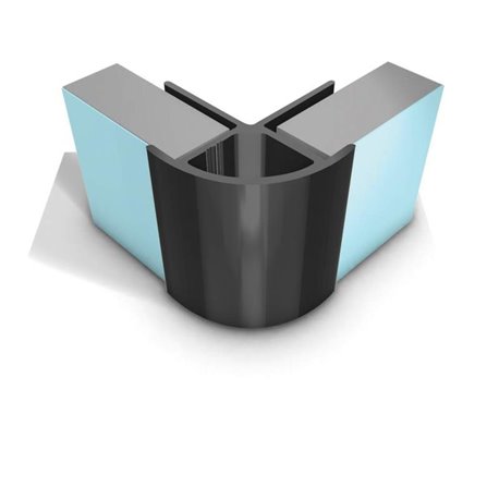 Profilé d'angle extérieur 27646 Chromé poli Aluminium