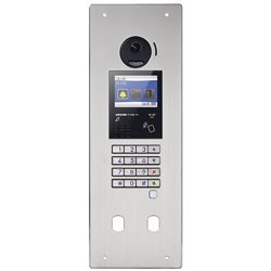 Platine vidéo GT GTDMBLVND 200281 platine inox + 2 perçages VIGIK + canon résident 