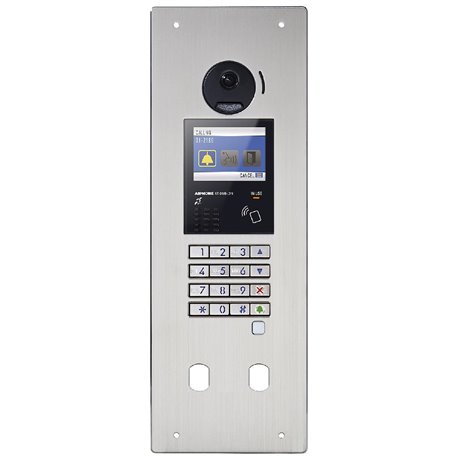 Platine vidéo GT GTDMBLVND 200281 platine inox + 2 perçages VIGIK + canon résident 
