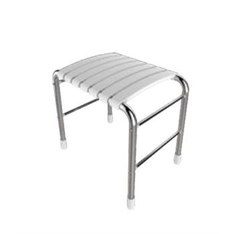 Tabouret Bama 02307WH-LS Blanc à lattes Tabouret Bama 02307WH-LS Blanc à lattes