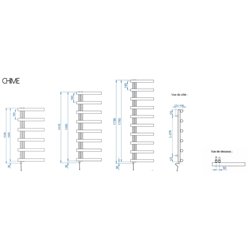 Chime TCHR-025-050/F 250 Watts Chromé