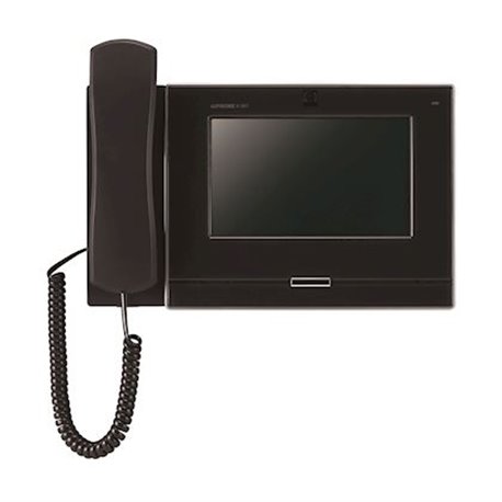 Moniteur IXMV7HB 200930 IP audio/vidéo avec combiné noir