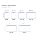 Radiateur rayonnant Sensual Horizontal 1250 Watts
