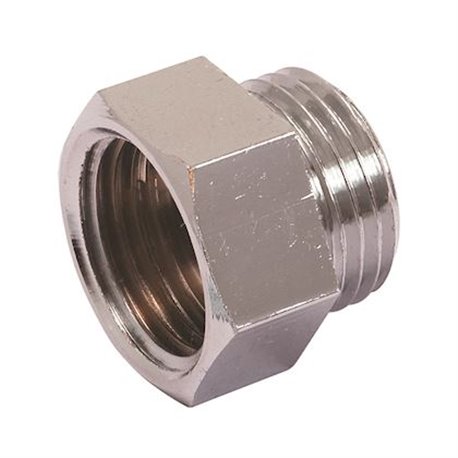 Réduction égale mâle-femelle avec butée chromée Sudo E123013001 3/8"