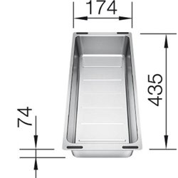 Vide Sauce Multifonctions P/Subline 227689 Subline multifonctions 435x174 mm