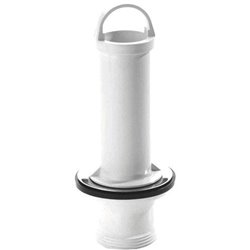 Bonde et vidage évier inox 50 mm 0204175 bonde diamètre 70 mm,  avec surverse en ABS blanc