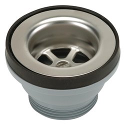 Bonde et vidage évier inox 50 mm 0224301 bonde diamètre 70 mm,  pour surverse inox