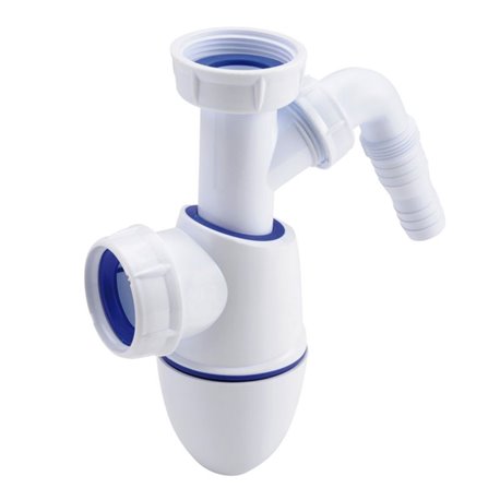 Siphon évier 0224360 évier 40/40 réglable avec prise machine à laver, hauteur réglable 177 - 222, Easyphon