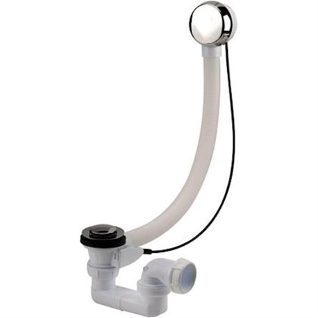 Vidage 0203585 longueur câble 1 m,  clapet laiton rentrant 45 mm