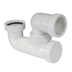 Vidage 1YH5CB siphon blanc blanc à sortie orientable (avec joints) 