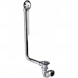 Vidage 0505040 à bouchon-chaînette, longueur câble 590 mm, spécial baignoire à pattes de lion et sabot, laiton chromé