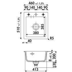 Idole EV5056009 460x510 mm Nero