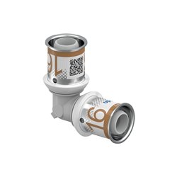 Coude multicouche Uponor S-Press PLUS coude 90° PPSU 1039929 dimension-Ø 16-16 mm