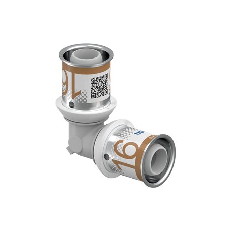 Coude multicouche Uponor S-Press PLUS coude 90° PPSU 1039929 dimension-Ø 16-16 mm