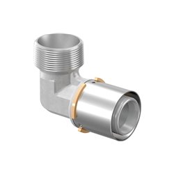 Raccord multicouche Uponor S-Press coude 90° mâle 1046909 dimension-Ø 40-R1 1/4"MT