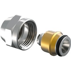 Collecteur multicouche Uponor Uni-C raccord à compression MLC 1058088 dimension-Ø 20-1/2"FT
