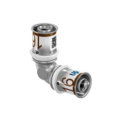 Raccord multicouche Uponor S-Press PLUS coude long 90° 1070527 dimension-Ø 16-16 mm