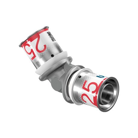 Raccord multicouche Uponor S-press PLUS coude 45° 1070545 dimension-Ø 25-25 mm