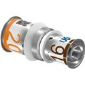 Raccord multicouche Uponor S-Press PLUS manchon réduit 1070552 dimension-Ø 20-16 mm