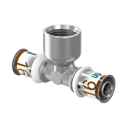 Raccord multicouche Uponor S-Press PLUS té femelle 1070595 dimension-Ø 16-Rp1/2"FT-16
