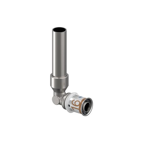 Raccord multicouche Uponor S-Press PLUS canne coudée 1070651 dimension-Ø 16-12CU I150 mm
