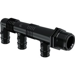 Collecteur fileté mâle Q&E collecteur fileté mâle PPSU 1008715 dimension-Ø G3/4"MT 4X16 c/c45+2X35 mm