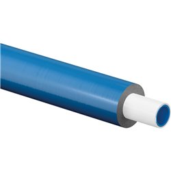 Tube multicouche Uponor Uni Pipe PLUS tube pré-isolé (15mm) en couronne 1088239 dimension-Ø 32x3,0 blue vendu par 25 m