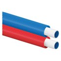 Tube multicouche Uponor Uni Pipe PLUS tube pré-fourreauté en couronne 1093128 dimension-Ø 25x2,5 - 40/32 red vendu par 50 m