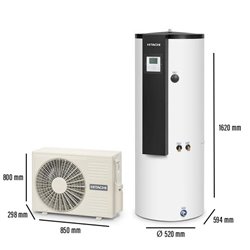Chauffe eau thermodynamique Triple C 190 litres - 5,3 kWatts