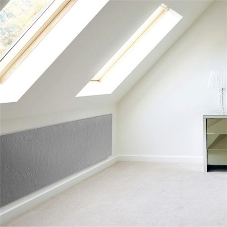 Radiateur à inertie Résine 904 Ardoise Gris clair 1800x400mm 800 Watts Horizontal