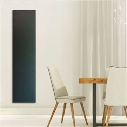 Radiateur à inertie Résine 915 Graphite Noir 1200x600mm 800 Watts Vertical