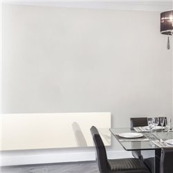 Radiateur à inertie Verre Trempé Blanc perlé 800 Watts Horizontal