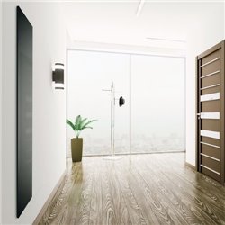 Radiateur eau chaude Monochrome, Noir 1200 Watts Vertical